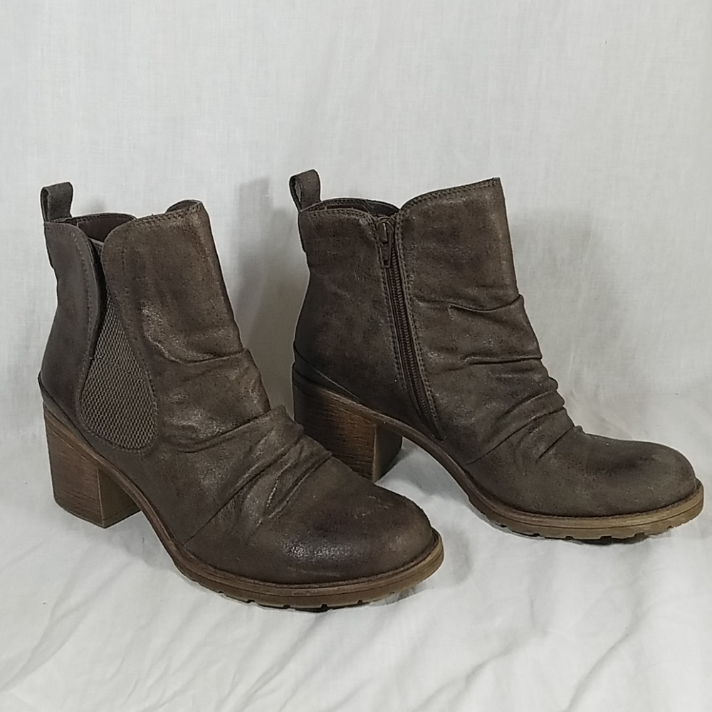 Women Baretraps Ankle Boots Side Zip 9M